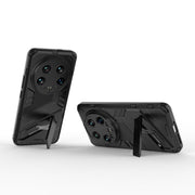 For Xiaomi 14 Ultra 5G Punk Armor 2 in 1 PC + TPU Phone Case with Holder(Black)