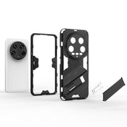 For Xiaomi 14 Ultra 5G Punk Armor 2 in 1 PC + TPU Phone Case with Holder(Orange)