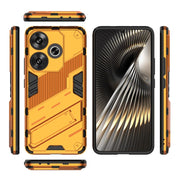 For Xiaomi Redmi Turbo 3 5G Punk Armor 2 in 1 PC + TPU Phone Case with Holder(Orange)
