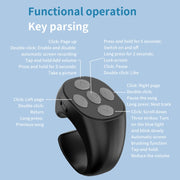 JX-06s Multifunctional Mobile Phone Smart Bluetooth Remote Control Ring with Charging Box(Black)