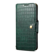 For Samsung Galaxy S24 Ultra 5G Denior Crocodile Texture Oil Edge Leather Phone Case(Green)