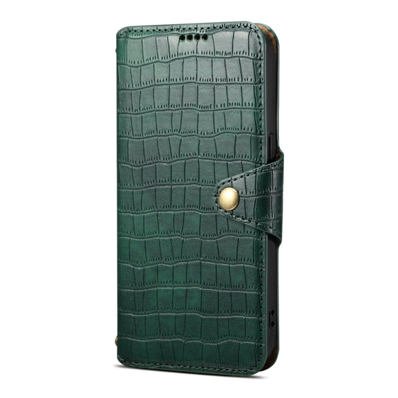 For Samsung Galaxy S24 Ultra 5G Denior Crocodile Texture Oil Edge Leather Phone Case(Green)