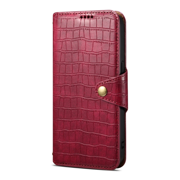 For Samsung Galaxy S24 5G Denior Crocodile Texture Oil Edge Leather Phone Case(Rose Red)
