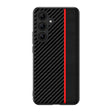 For Samsung Galaxy S25+ 5G Ultra-thin Carbon Fiber Texture Splicing Phone Case(Red) - Galaxy S25+ 5G Cases by PMC Jewellery | Online Shopping South Africa | PMC Jewellery | Buy Now Pay Later Mobicred