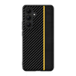 For Samsung Galaxy S25+ 5G Ultra-thin Carbon Fiber Texture Splicing Phone Case(Yellow) - Galaxy S25+ 5G Cases by PMC Jewellery | Online Shopping South Africa | PMC Jewellery | Buy Now Pay Later Mobicred