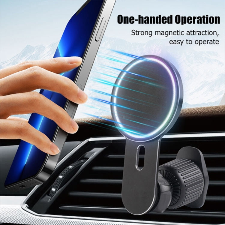 360 Degree Rotating Car Air Outlet Magnetic Phone Holder(Grey) - free shipping - PMC TechLife - Order now!