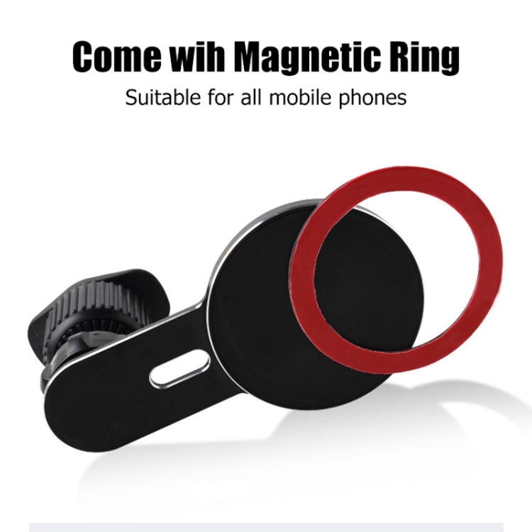 360 Degree Rotating Car Air Outlet Magnetic Phone Holder(Silver) - Car Holders by PMC TechLife | Online Shopping South Africa | PMC TechLife | Buy Now Pay Later Mobicred