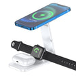 S16 15W 3 in 1 Foldable Wireless Fast Charging Phone Holder(White) - Wireless Charger by PMC TechLife | Online Shopping South Africa | PMC TechLife | Buy Now Pay Later Mobicred