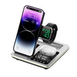 A93 15W 5 in 1 Multifunctional Foldable Wireless Charger Desktop Phone Stand(Silver) - Wireless Charger by PMC TechLife | Online Shopping South Africa | PMC TechLife | Buy Now Pay Later Mobicred