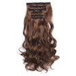 50cm 16 Card Long Curly Hair Wig Seamless Hair Extension Piece(9.6#) - free shipping - PMC TechLife - Order now!