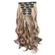 50cm 16 Card Long Curly Hair Wig Seamless Hair Extension Piece(10.6H613#) - free shipping - PMC TechLife - Order now!