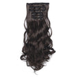 50cm 16 Card Long Curly Hair Wig Seamless Hair Extension Piece(11.8#) - free shipping - PMC TechLife - Order now!