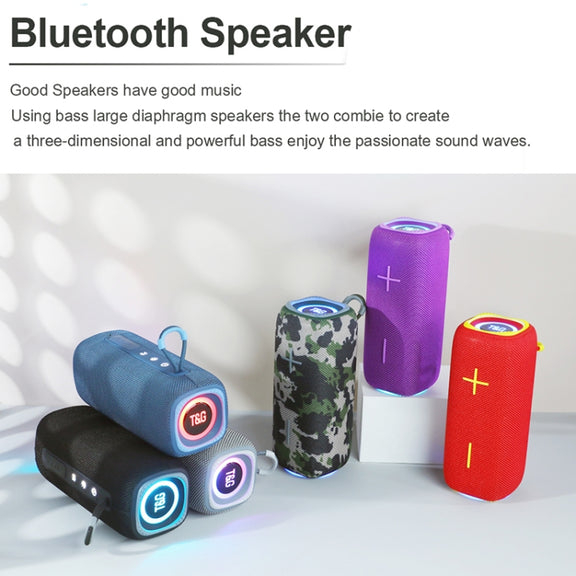 T&G TG654 Portable 3D Stereo Subwoofer Wireless Bluetooth Speaker(Red)