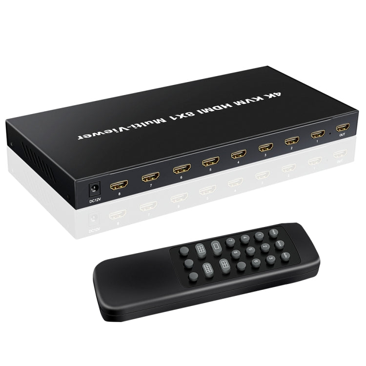 NK-E80 4K 30Hz 8 In 1 Out HDMI 8-way Screen Splitter KVM Switch(AU Plug) - Switch by PMC Jewellery | Online Shopping South Africa | PMC Jewellery | Buy Now Pay Later Mobicred