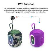 T&G TG664 LED Portable Subwoofer Wireless Bluetooth Speaker(Red)
