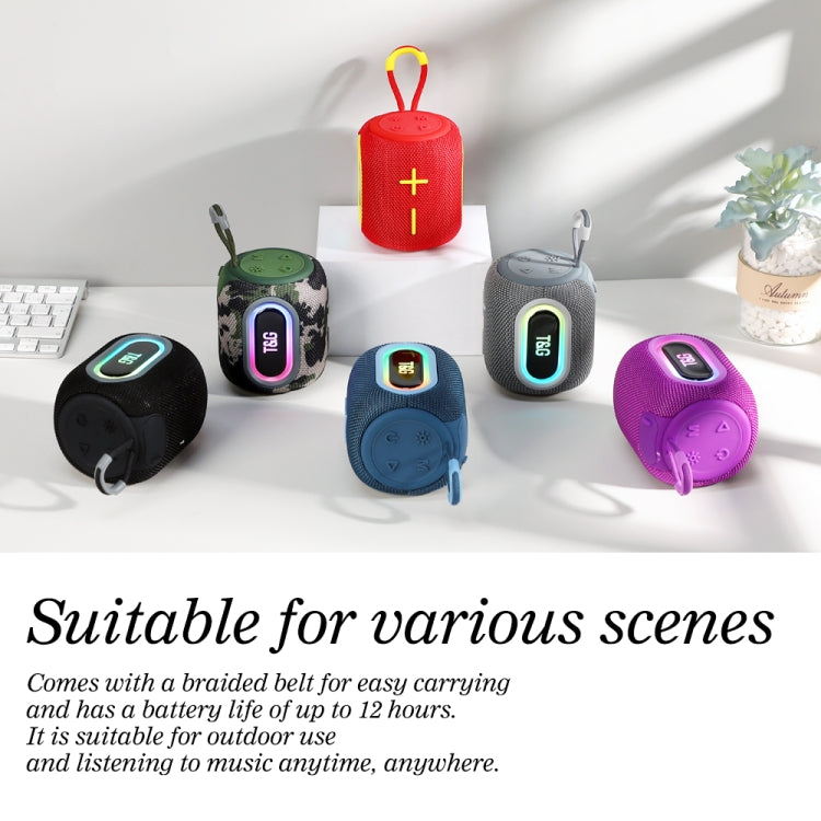 T&G TG664 LED Portable Subwoofer Wireless Bluetooth Speaker(Black)