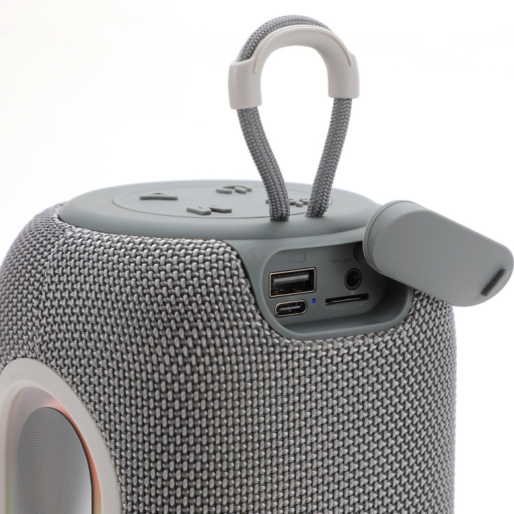 T&G TG665 20W LED Portable Subwoofer Wireless Bluetooth Speaker(Grey)