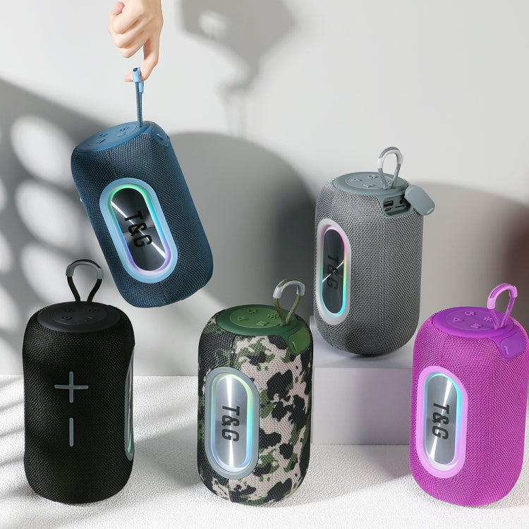 T&G TG665 20W LED Portable Subwoofer Wireless Bluetooth Speaker(Blue)