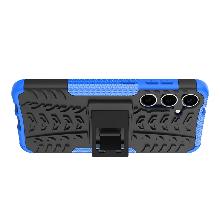 For Samsung Galaxy S24+ Tire Texture TPU + PC Phone Case with Holder(Blue) - free shipping - PMC TechLife - Order now!