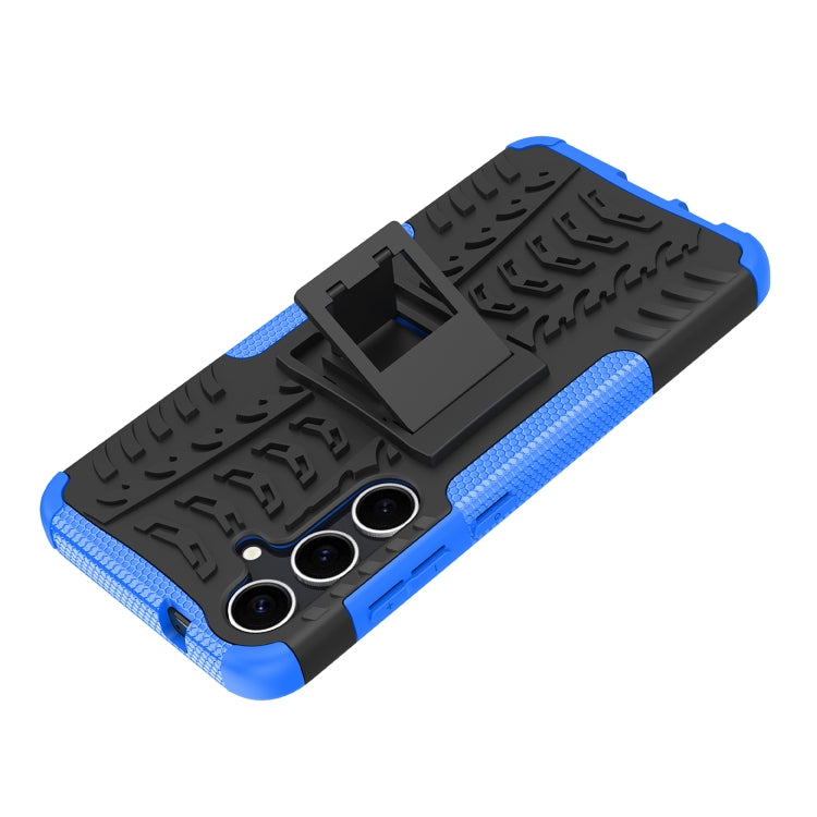 For Samsung Galaxy S24+ Tire Texture TPU + PC Phone Case with Holder(Blue) - free shipping - PMC TechLife - Order now!