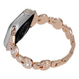 For Apple Watch Series 4 44mm Gourd Diamond Metal Watch Band(Rose Gold) - Watch Bands by PMC TechLife | Online Shopping South Africa | PMC TechLife | Buy Now Pay Later Mobicred