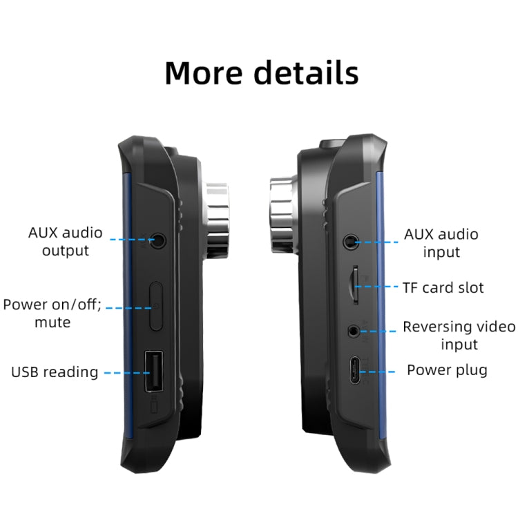 B300R 7 inch Portable Car MP5 Player Built-in Driving Recorder Support CarPlay / Android Auto(Black) - Car MP3 & MP4 & MP5 by PMC TechLife | Online Shopping South Africa | PMC TechLife | Buy Now Pay Later Mobicred