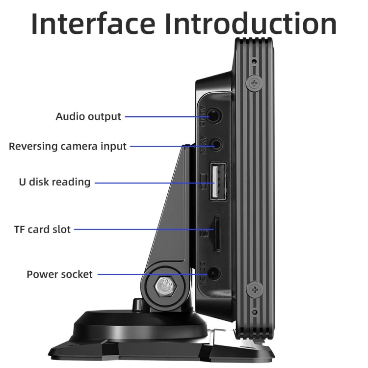 B5303 10.26 inch Portable Car MP5 Player Support CarPlay / Android Auto(Black) - Car MP3 & MP4 & MP5 by PMC TechLife | Online Shopping South Africa | PMC TechLife