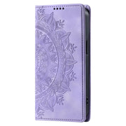 For OPPO A78 5G / A58 5G Totem Embossed Magnetic Leather Phone Case(Purple)