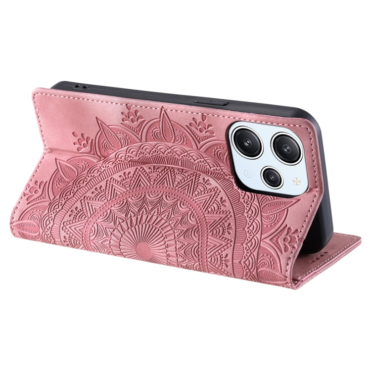 For Xiaomi Redmi 12 4G/5G / Note 12R Totem Embossed Magnetic Leather Phone Case(Rose Gold) - free shipping - PMC TechLife - Order now!