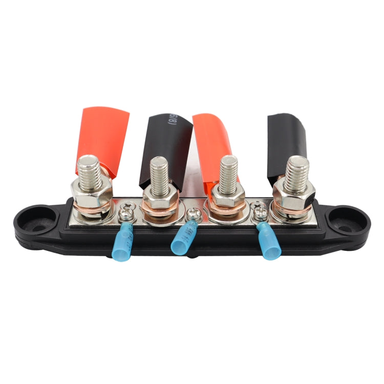 CP-4017 M10+M8 Power Distribution Block Terminal Studs with Terminals(Black) - Booster Cable & Clip by PMC TechLife | Online Shopping South Africa | PMC TechLife | Buy Now Pay Later Mobicred