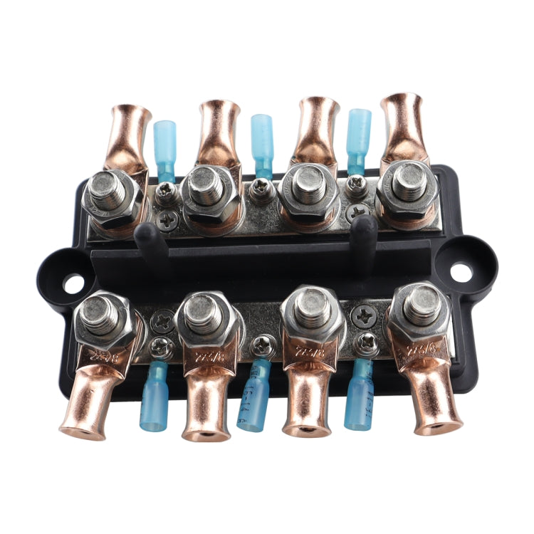 CP-4063 Double Row M10 Power Distribution Block Terminal Studs with Terminals(Black) - Booster Cable & Clip by PMC TechLife | Online Shopping South Africa | PMC TechLife | Buy Now Pay Later Mobicred