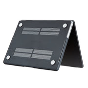 For MacBook Pro 16 inch M3 Laptop Matte Style Protective Case(Black)