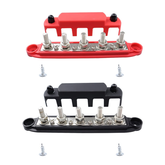 CP-4137 300A M10 Power Distribution Block Terminal Studs(Black + Red)