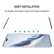 For Honor Magic6 Pro / X60 Pro 25pcs 9H HD 3D Curved Edge Tempered Glass Film(Black)