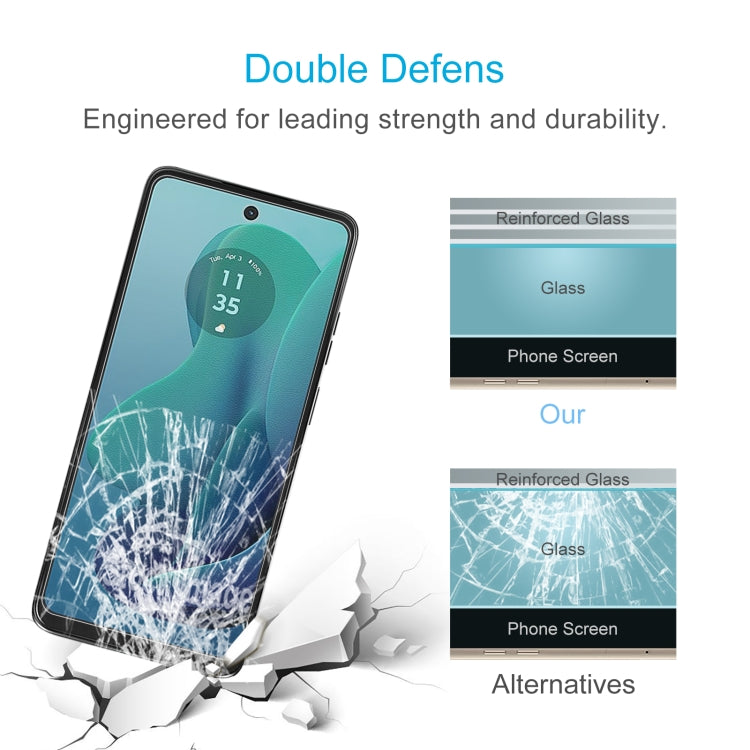 For Motorola Moto G 5G 2024 50pcs 0.26mm 9H 2.5D Tempered Glass Film