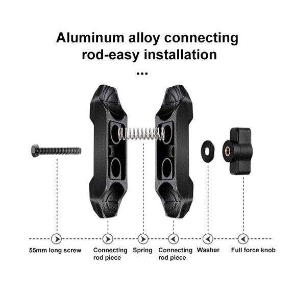 RUIGPRO Crab Clamp Action Camera Bracket 1/4 Ball Head Mount with Rod