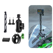 RUIGPRO Crab Clamp Action Camera Bracket 3-claw Ball Head Mount with Rod