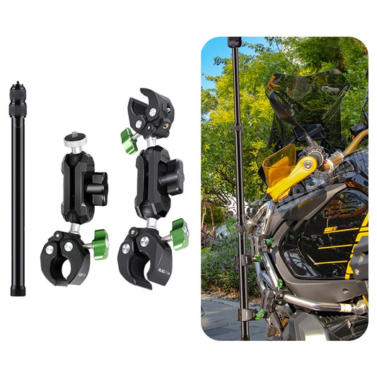 RUIGPRO Crab Clamp Action Camera Bracket 1/4 Dual-Head Crab 3-Stage Selfie Stick - free shipping - PMC Jewellery - Order now!