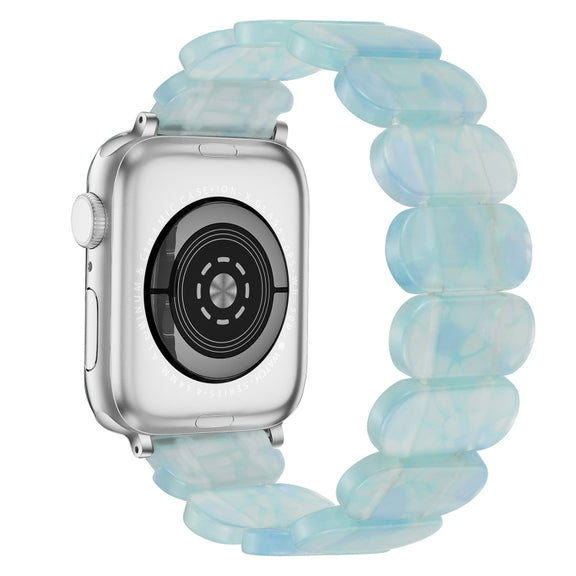 For Apple Watch SE 2023 44mm Stretch Rope Resin Watch Band(Ice Green)