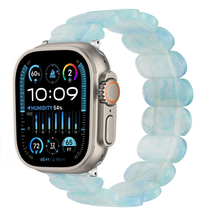 For Apple Watch Ultra 49mm Stretch Rope Resin Watch Band(Ice Green) - Watch Bands by PMC TechLife | Online Shopping South Africa | PMC TechLife