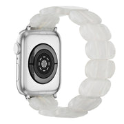 For Apple Watch Series 8 41mm Stretch Rope Resin Watch Band(Fluorescent Color)
