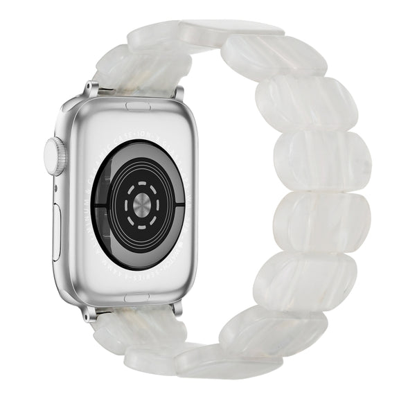 For Apple Watch Series 6 40mm Stretch Rope Resin Watch Band(Fluorescent Color)