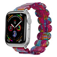For Apple Watch Series 2 38mm Stretch Rope Resin Watch Band(Pearlescent Rainbow) - Watch Bands by PMC TechLife | Online Shopping South Africa | PMC TechLife