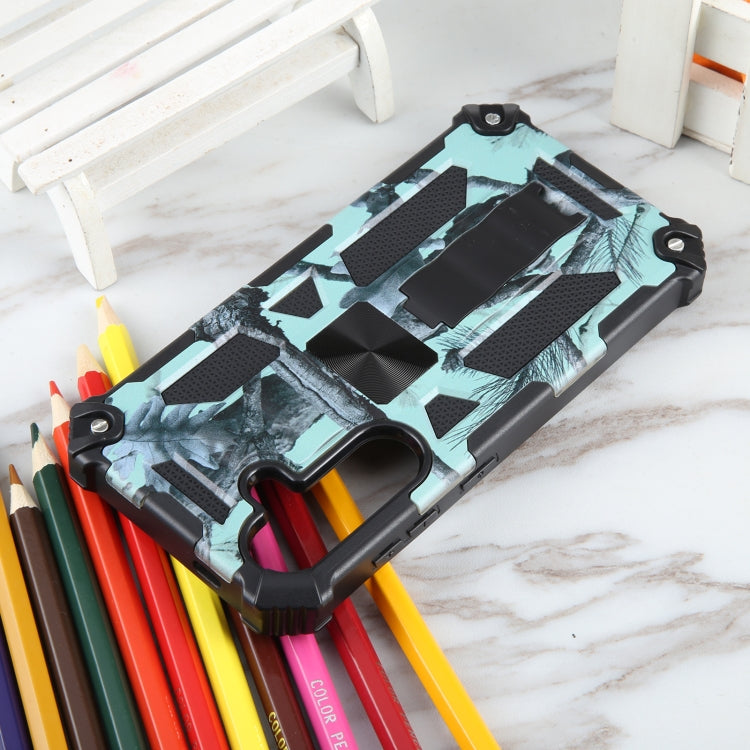 For Samsung Galaxy S24 5G Camouflage Armor Kickstand TPU + PC Magnetic Phone Case(Mint Green) - free shipping - PMC TechLife - Order now!