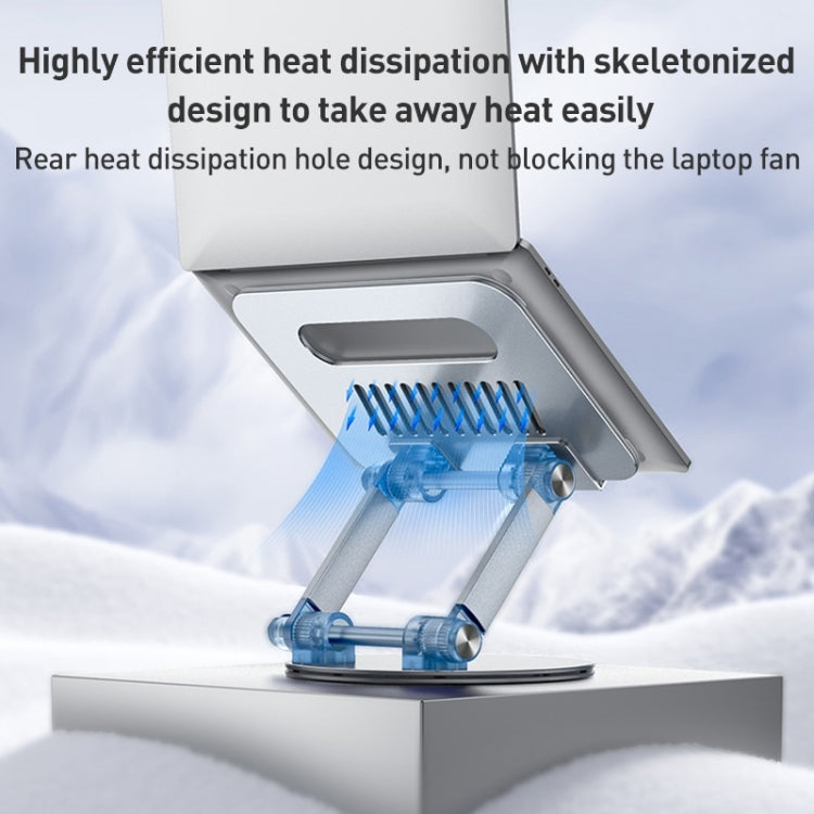 Yesido LP06 Foldable Laptop Swivel Stand(Silver) - free shipping - PMC Jewellery - Order now!