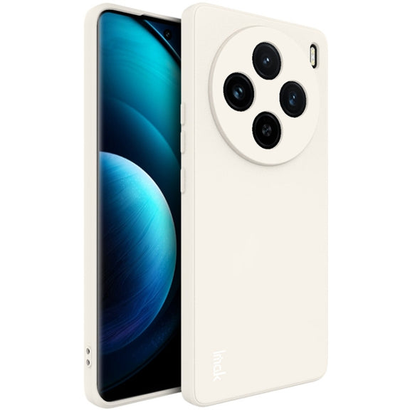 For vivo X100 5G imak UC-4 Series Straight Edge TPU Phone Case(White)