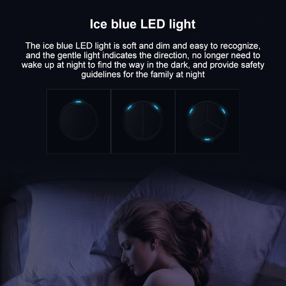 86mm Round LED Tempered Glass Switch Panel, Black Round Glass, Style:Telephone Socket