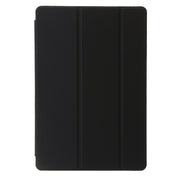 For Huawei Matepad 11 Pro 2024 Clear Acrylic 3-Fold Leather Tablet Case(Black)