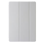 For Huawei Matepad 11 Pro 2024 Clear Acrylic 3-Fold Leather Tablet Case(Grey)