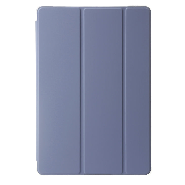 For Huawei Matepad 11 Pro 2024 Clear Acrylic 3-Fold Leather Tablet Case(Lavender Purple) - free shipping - PMC Jewellery - Order now!